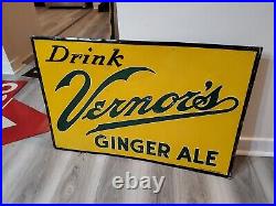 Original Vintage Tecumseh Engines Sign Metal Embossed Transmission Service Gas