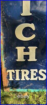 Porcelain Goodrich Tires Collectable Vintage Gas Oil sign antique