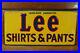 RARE-Vintage-Original-1940s-LEE-SHIRTS-PANTS-Embossed-Metal-Advertising-Sign-01-px