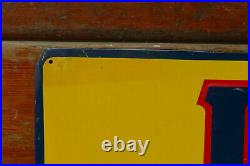 RARE Vintage Original 1940s LEE SHIRTS & PANTS Embossed Metal Advertising Sign