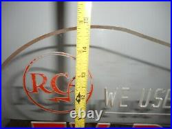 RARE Vintage RCA TUBES TV Radio Lighted Countertop Advertising SIGN
