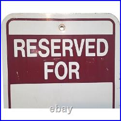 Rare BLOCKBUSTER Video Store Sign Reserved for Parking Genuine Vintage Original