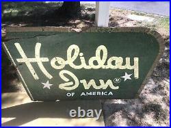 Rare Large Vintage C. 1960 Holiday Inn Of America Hotel Motel Gas Oil 57 Sign