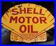 Rare-Vintage-1920-s-Shell-Motor-Oil-2-Sided-25-Porcelain-Metal-Sign-ORIGINAL-01-kudv