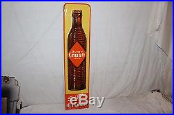 Rare Vintage 1936 Orange Crush Soda Pop Bottle 36 Embossed Metal Sign