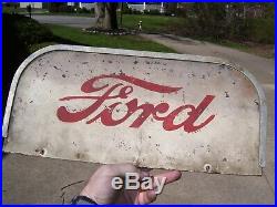 Rare Vintage 1950's Ford Motor company Oil gas original old Sign service parts