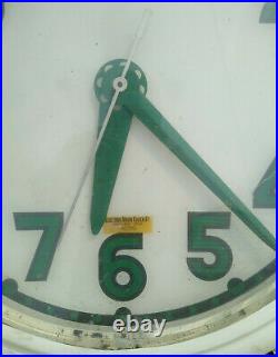 Rare Vintage 50's Original Canada Dry Clock, Electric Neon Sign Company, Cleveland