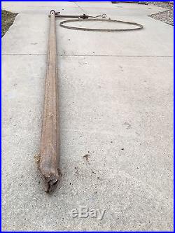 Rare Vintage Fluted Pole and Ring Gas Station Gas Oil OLD Esso Amoco Standard
