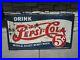 Rare-Vintage-Pepsi-5-Cent-Sign-Embossed-Double-Dot-1939-1940-LARGE-52-X-34-HTF-01-iurh