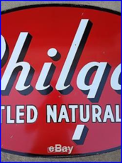 Rare Vintage Porcelain DoubleSided Philgas Phillips 66 Sign Walker & Co