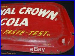 Royal Crown Cola Best By Taste-Test vintage sign with Bubble Front