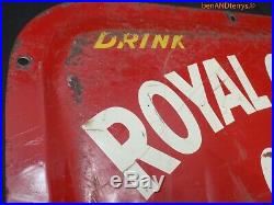 Royal Crown Cola Best By Taste-Test vintage sign with Bubble Front