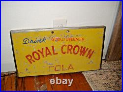 Royal Crown Cola, Fridge LID Sign, Anitque Retro Vintage