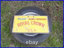 Royal Crown Cola, Fridge LID Sign, Anitque Retro Vintage