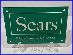 Sears Sign Fence Vintage Advertising Original Gas Oil Man Cave Advertisement