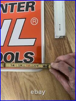 Stihl Chainsaw Sign, vintage Sign, Signage, 80's Nos! Double Sided, Stihl, Power