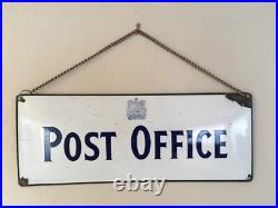 VINTAGE 1930s CANADIAN POST OFFICE SIGN GREAT PORCELAIN SIGN VINTAGE 1930s CANADIAN POST OFFICE SIGN GREAT PORCELAIN SIGN