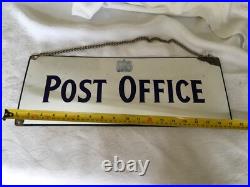 VINTAGE 1930s CANADIAN POST OFFICE SIGN GREAT PORCELAIN SIGN VINTAGE 1930s CANADIAN POST OFFICE SIGN GREAT PORCELAIN SIGN