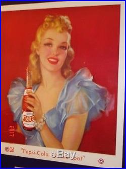VINTAGE 1941 Pepsi Cola Soda Advertising Cardboard Calendar Sign