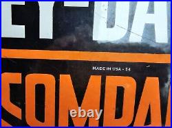 VINTAGE 1954 HARLEY DAVIDSON MOTOR COMPANY PORCELAIN SIGN 24 x 16