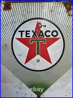 VINTAGE 1960 Texaco Diesel fuel 2 Porcelain Advertising Sign (Green) 18 X 12