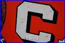 Vintage 59 Case Farm Machinery Tractors 2-sided Metal Sign Ih Case