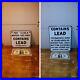 VINTAGE-GAS-PUMP-PORCELAIN-SIGN-CONTAINS-LEAD-GAS-OIL-STATION-Lot-Of-2-01-kti