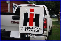 Vintage International Harvester Dealership 33 2-sided Metal Sign Ih Case