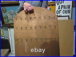 VINTAGE ORIGINAL 1929 1940's MARATHON BAIT CO. DEALER DISPLAY BOARD / SIGN