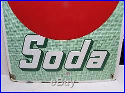 Vintage Porcelain Drugs Soda Coca-cola Advertising Sign! Original