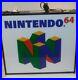 VINTAGE-Retro-NINTENDO-64-Rare-Lighted-RETAIL-DISPLAY-SIGN-N64-Video-Games-01-jaz