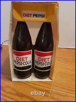 (VTG) 1960s Diet Pepsi Soda Plastic 6 Pack Light Up Advertising Sign