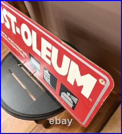 VTG LARGE Rust-oleum Paint Display SIGN Store Advertising Rustoleum Double Sided VTG LARGE Rust-oleum Paint Display SIGN Store Advertising Rustoleum Double Sided
