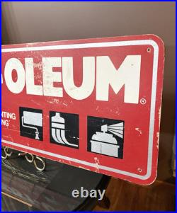VTG LARGE Rust-oleum Paint Display SIGN Store Advertising Rustoleum Double Sided VTG LARGE Rust-oleum Paint Display SIGN Store Advertising Rustoleum Double Sided