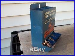 Vintage 1930s AC Spark Plug Gaskets 1 Cent Each Metal Display Rack Sign + Parts