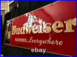 Vintage 1940's Budweiser Sign