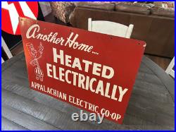 Vintage 1940's Electric Co Op Advertising Sign