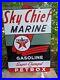 Vintage-1942-Texaco-Sky-Chief-Marine-Gasoline-Porcelain-Gas-Sign-18-X-12-01-siam