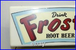 Vintage 1950's Drink Frostie Root Beer Advertisement Light Up Sign