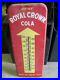 Vintage-1950-s-Drink-Royal-Crown-Cola-Thermometer-metal-Sign-26-01-dpo