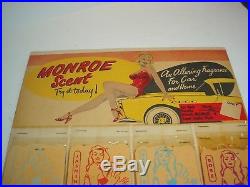 Vintage 1954 Marilyn Monroe Scent Store Display Car Air Freshener Gas Station