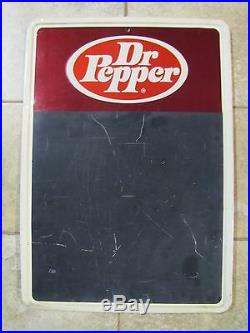 Vintage 1960's DR PEPPER SIGN Deli Corner Country Store Chalkboard Soda Adv
