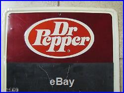 Vintage 1960's DR PEPPER SIGN Deli Corner Country Store Chalkboard Soda Adv