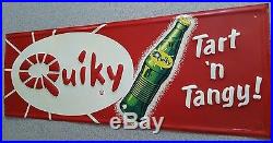 Vintage 1960’s Quiky soda metal sign | Original Vintage Advertising Sign 1960s Soda Advertising