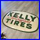 Vintage-1962-Kelly-Springfield-Tires-60-Metal-Bubble-Convex-Advertising-Sign-01-idn