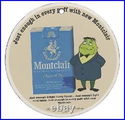 Vintage 1964 Montclair Cigarettes Porcelain Enamel Gas-oil Garage Man Cave Sign