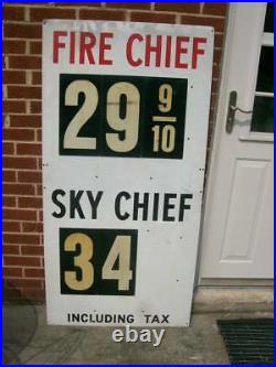 Vintage 1965 Texaco Gas Station Price Sign
