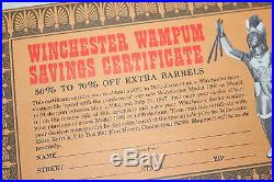 Vintage 1967 Winchester Shotgun Barrel 61 Indian Sign WithBox & PaperworkMint