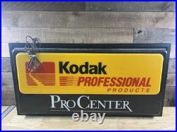 Vintage 1990's KODAK Pro Center Professional Products Large Sign Vintage 1990's KODAK Pro Center Professional Products Large Sign