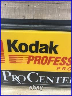 Vintage 1990's KODAK Pro Center Professional Products Large Sign Vintage 1990's KODAK Pro Center Professional Products Large Sign
